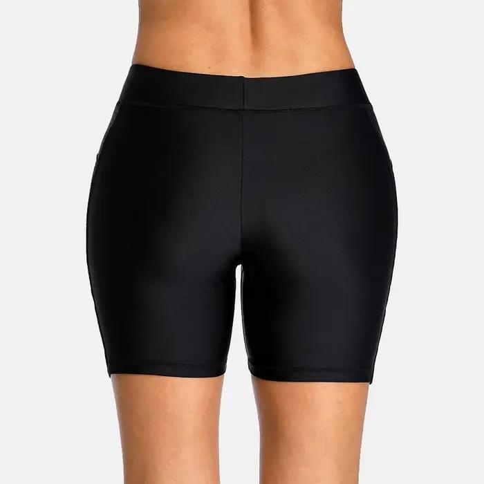 Anfilia – maillot de bain taille haute en dentelle ajouré pour femmes, short de bain