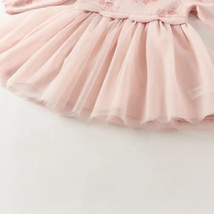 Dave Bella robe de princesse pour filles bébé automne hiver enfants à manches longues charme doux mi