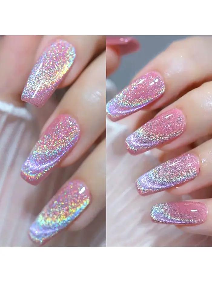 15ML arc-en-ciel oeil de chat vernis à ongles Gel photothérapeutique tremper les ongles Gel magnétiq