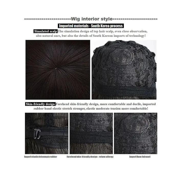 100 cm cosplay perruque longue HSIU fibre haute température perruques synthétiques Cosplay perruques