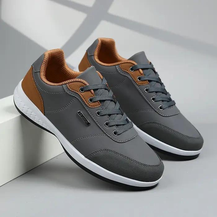 Chaussures de marche imperméables quatre saisons pour hommes, chaussures de sport décontractées en c