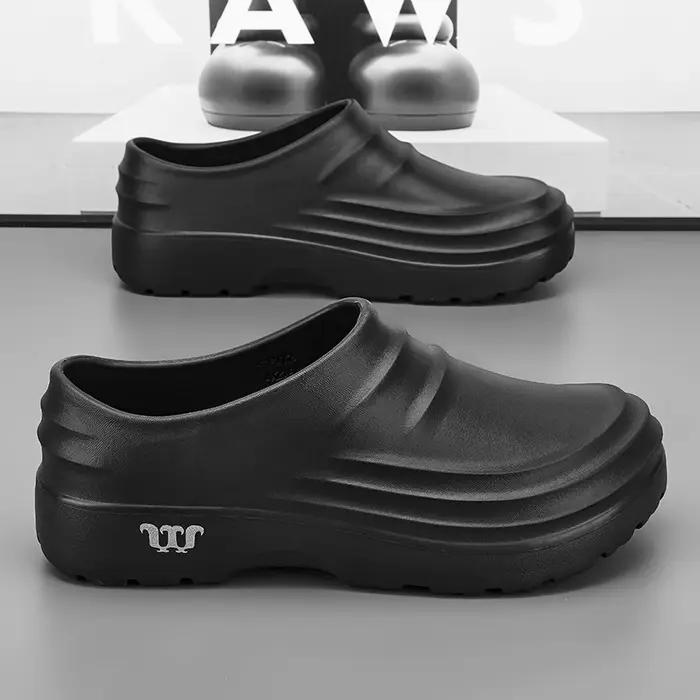 Chaussures de Chef d'été antidérapantes et résistantes à l'huile, pantoufles paresseuses, pantoufles