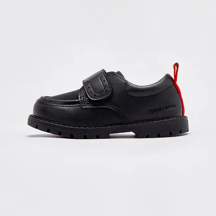MACKKids-Chaussures en cuir respirantes pour enfants, plates, noires, beiges, princesse, filles, gar