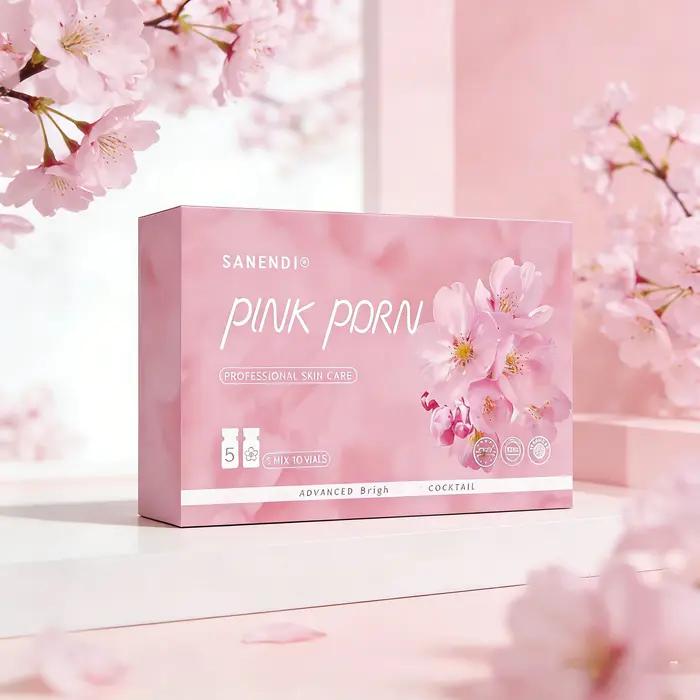 Sérum facial Sanendi PDRN Pink Cocktail ADN de saumon pour Dermapen, éclat du visage, acide hyaluron