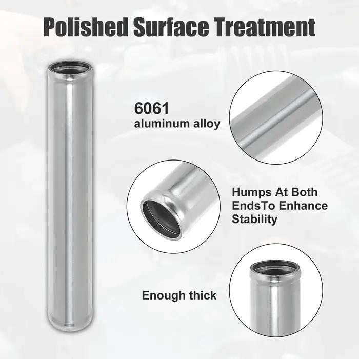 Uxcell – Tube d'admission d'air en alliage d'aluminium, diamètre extérieur 38/45/51/63/76/89/102mm,