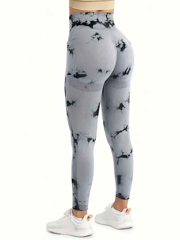 Leggings d'entraînement femme taille haute sans couture avec poches pour yoga et levage fessier