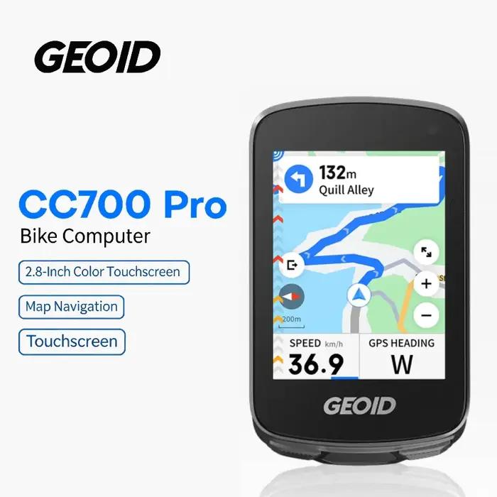 Ordinateur de vélo GeoID CC700 Pro avec écran tactile GPS navigation cartographique compteur de vitesse pour cyclisme exploration route randonnée