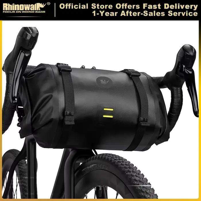 Rhinowalk – sac de guidon de vélo étanche, grande capacité 4L-12L, cadre, Tube avant, sac de cyclism