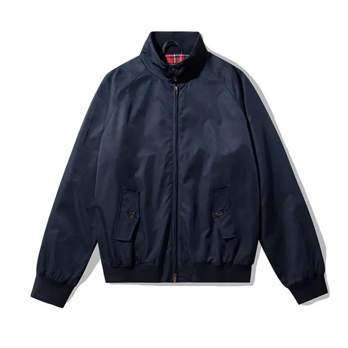 Veste coupe-vent à col montant pour homme, document solide, beau, qualité supérieure, décontracté, p