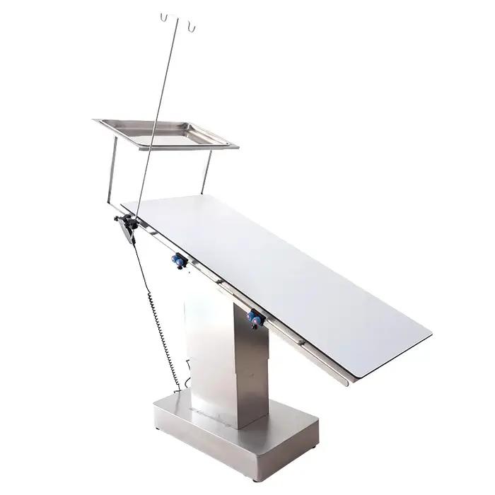 Table d'opération vétérinaire en acier inoxydable pour animaux de compagnie conception ergonomique pour examens médicaux interventions chirurgicales et soins post-opératoires