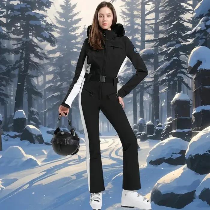 Combinaisons de ski imperméables coupe-vent pour femmes vêtements de ski chauds combinaisons de sports de plein air protection contre le froid et l'humidité libertés de mouvement confort hivernal pour les occasions de ski
