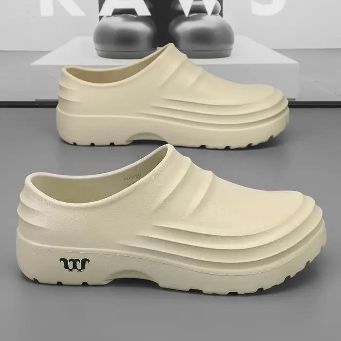 Chaussures de chef antidérapantes été - Résistantes à l'huile, pantoufles sport décontractées