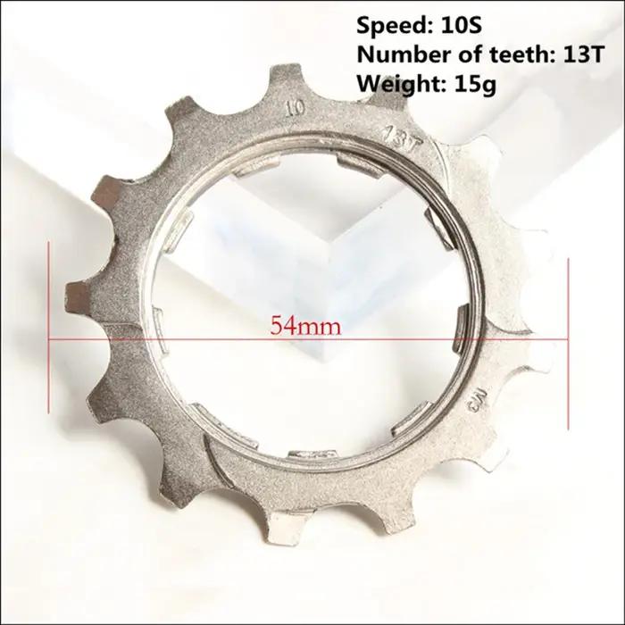 10 vitesses de haute qualité VTT Cassette volant pignon Cog vtt 11T 12T 13T 15T 17T 21T 23T 25T conv