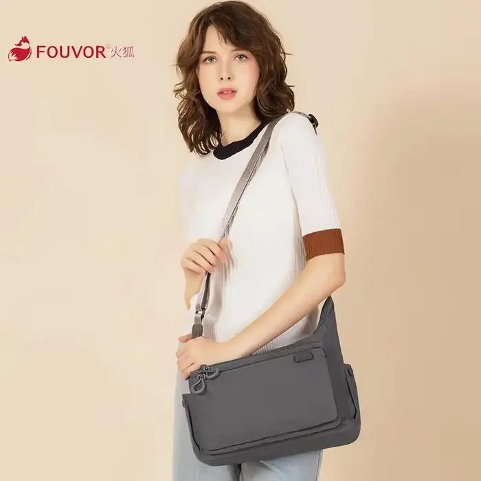 Fouvor sac à bandoulière pour femme en Nylon mode grande capacité sac