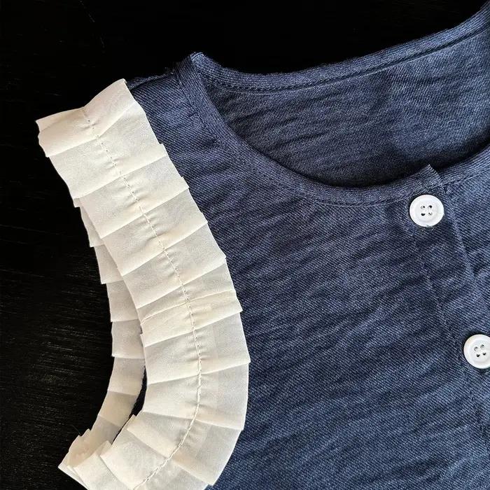 Bear Leader – vêtements pour enfants, Version coréenne, costume en Denim Imitation bleu pour filles,