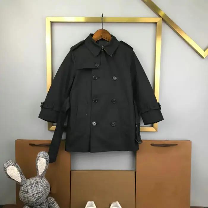 Coupe-vent britannique à double boutonnage pour enfants veste de mode pour garçons vêtements d'automne tout neuf collège 2024