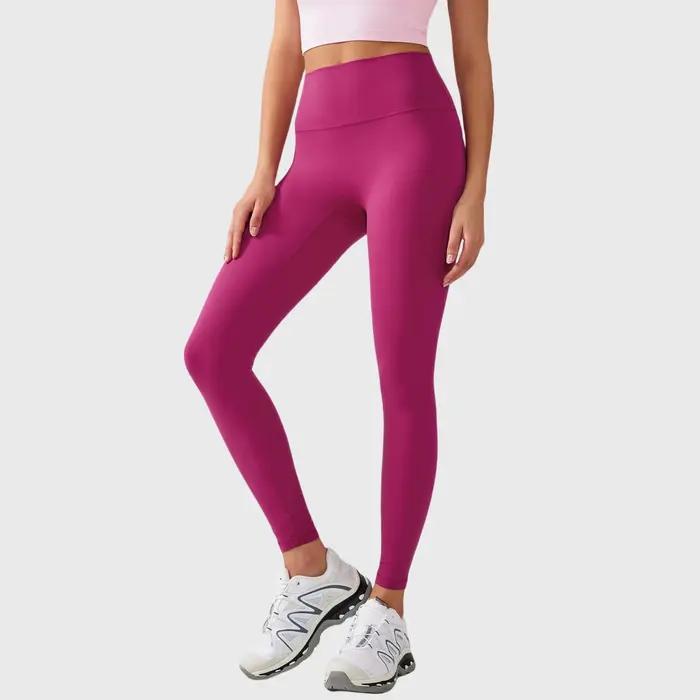 Pantalon de yoga femme taille unique - Leggings gymnastique levage hanches fitness course entraînement