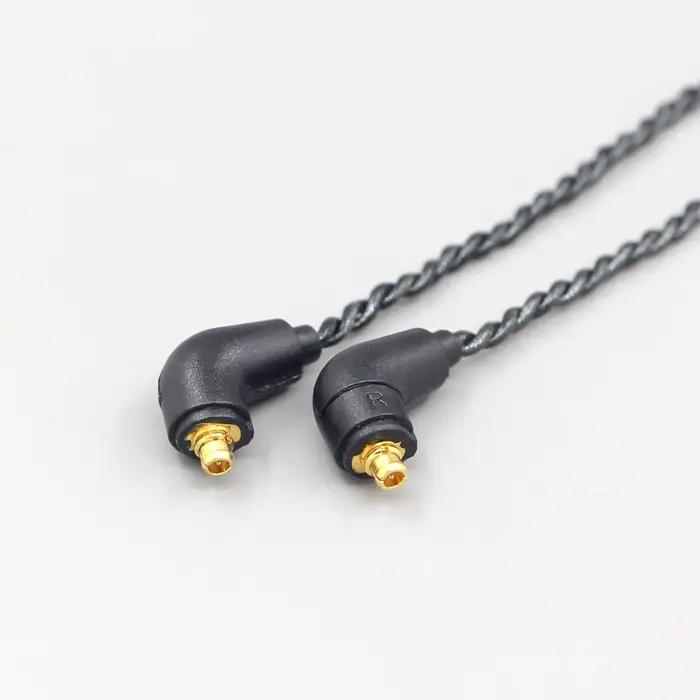 Câble d'écouteurs à feuille d'argent équilibré, 45ohm, 3.5mm 2.5mm 4.4mm, pour ER4SR ER4XR ER3XR ER3