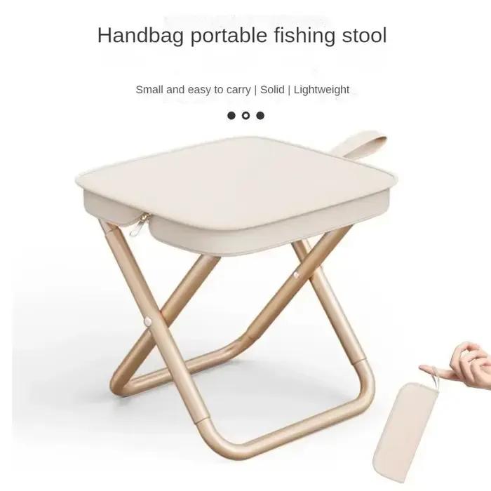 Chaise pliante multifonctionnelle portative de camping de pique-nique en plein air, tabouret de pêch