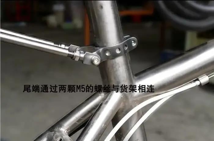 Collier de fixation double tête en alliage de titane 31,8/34,9 mm pour tube de selle de VTT/vélo de