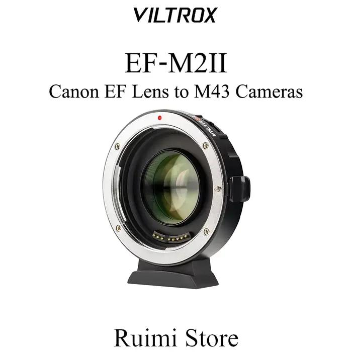 Bague d'adaptation Autofocus Viltrox EF-M2II pour objectif Canon EF vers appareils photo série montu