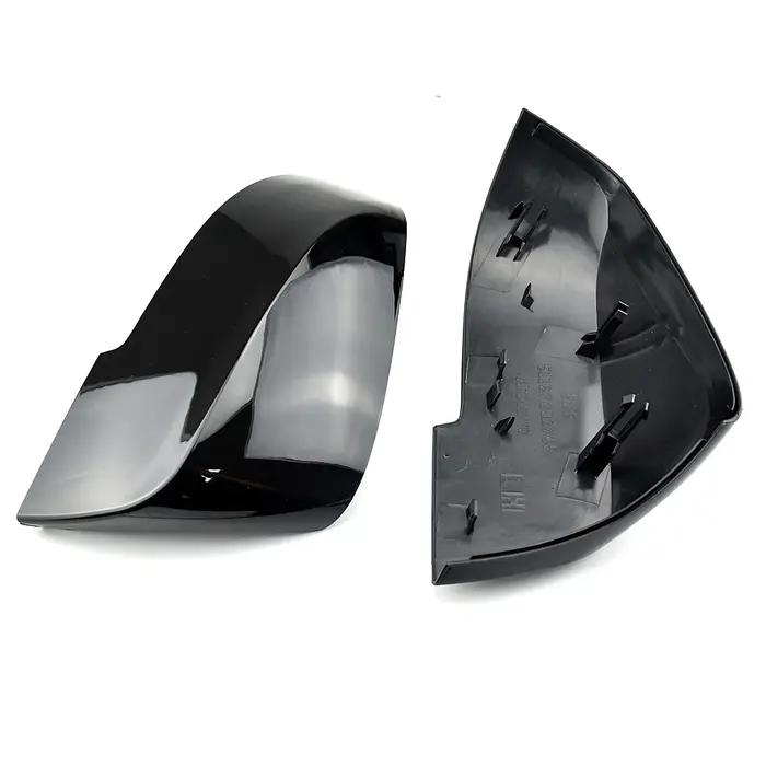 Couvercle de rétroviseur noir carbone, 2 pièces, pour BMW série 1 2 3 4 X M 220i 328i 420i F20 F21 F