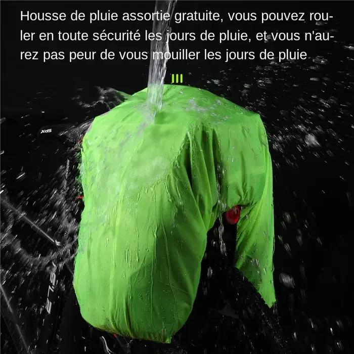 Sac de coffre de vélo étanche 3 en 1 West Biking pour randonnées et voyages de grande capacité polyvalent porte-bagages de toit et sacoches de siège