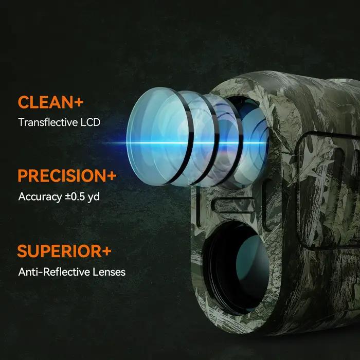 Télémètre MiLESEEY 7 ° Télémètre laser Big Field 656Yd pour la chasse, avec mode de mesure par la