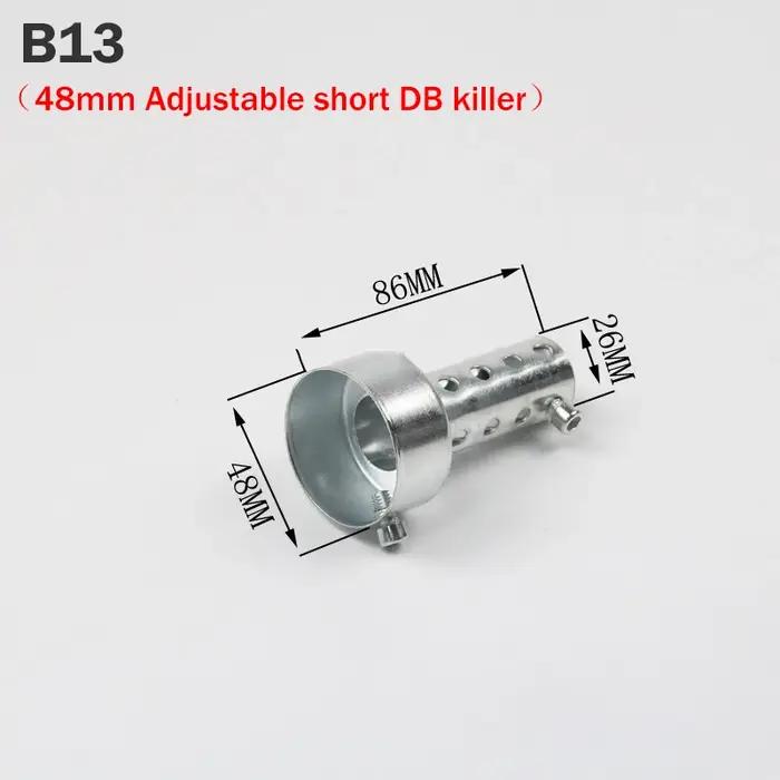 Silencieux d'échappement réglable DB Killer, 35mm 42mm 45mm 48mm 60mm, réduit le bruit, éliminateur
