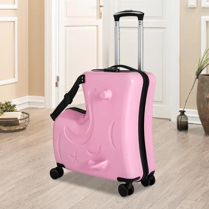 NOUVELLE Valise à roulettes 20 pouces pour enfants avec double roue pivotante, capacité de 66 lb, ba