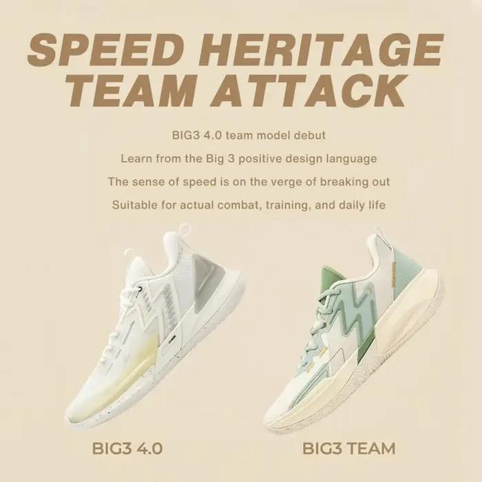 Chaussures de basket-ball 361° BIG3 Team homme - Antidérapantes résistantes à l'usure entraînement