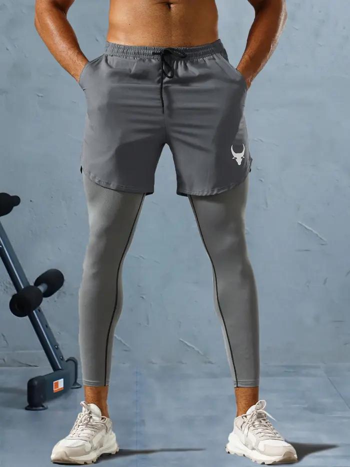 Pantalon de sport 2 en 1 pour hommes