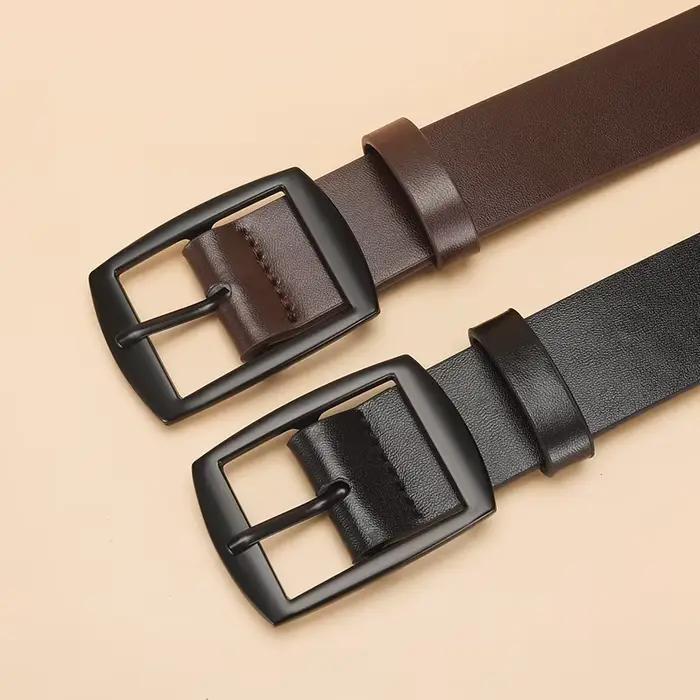 Nouvelle ceinture de luxe pour hommes ceinture en cuir PU boucle ardillon en métal de haute qualité