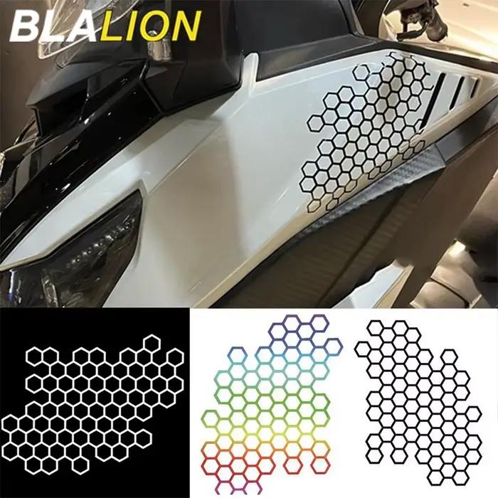 BLALION autocollant moto nid d'abeille casque décalcomanies autocollants voiture Refit créatif corps