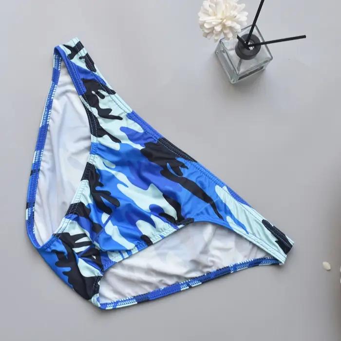Slips de camouflage sexy pour hommes respirants confortables lingerie athlétique chic pour soirées et activités quotidiennes