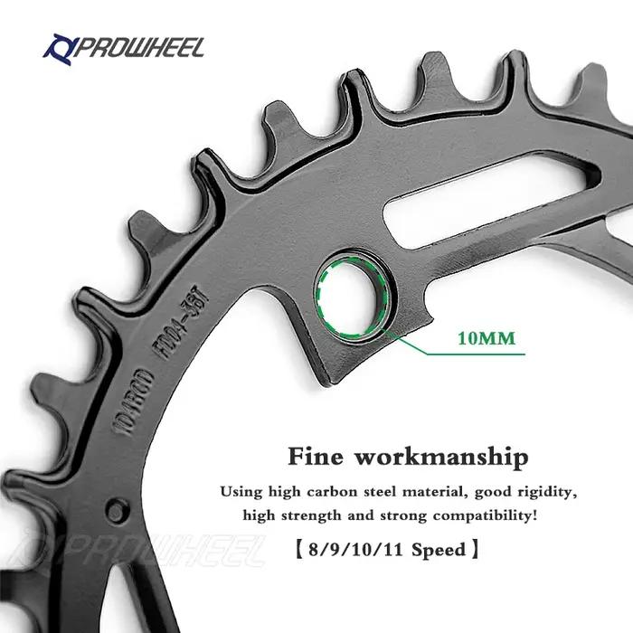 PROWHEEL – plateau de vélo de montagne étroit et large, 32T 34T 36T 38T 40T, roue à chaîne 104BCD, p