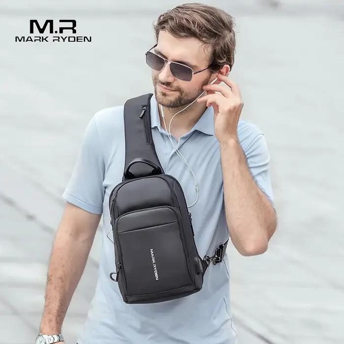 Mark Ryden sac de voyage antivol étanche hommes sac à bandoulière adapté 9.7 pouces Ipad mode sac à