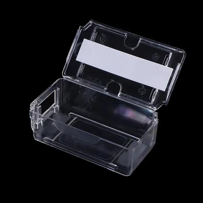 Boîte de rangement de bijoux universelle bois de hêtre vintage transparente à grille pour collectionneurs montres bijoux cadeaux de noël anniversaire