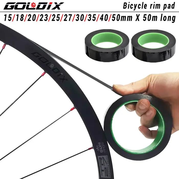 GOLDIX 50m montagne route vélo Tubeless jante bande pour VTT route anneau vide pneu tapis vélo roue