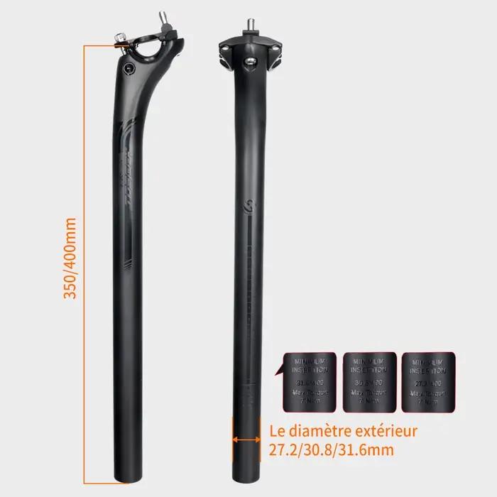 TOSEEK – tige de selle en carbone 27.2/30.8/31.6mm
