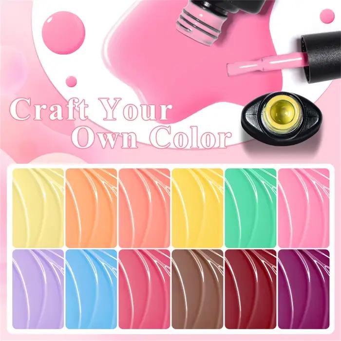 6 pièces Gel vernis à ongles ensemble HEMA gratuit rouge marron couleur Semi Permanent tremper UV Ge
