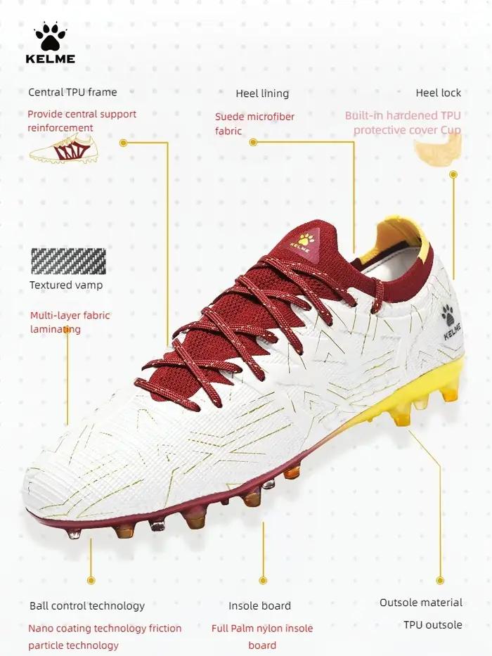 Bottes de football KELME maladie électrique 3.0 - Chaussures à pointes courtes match entraînement professionnel MG