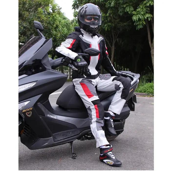 Pantalon de moto été respirant hiver chaud moto équitation pantalon de protection imperméable avec d