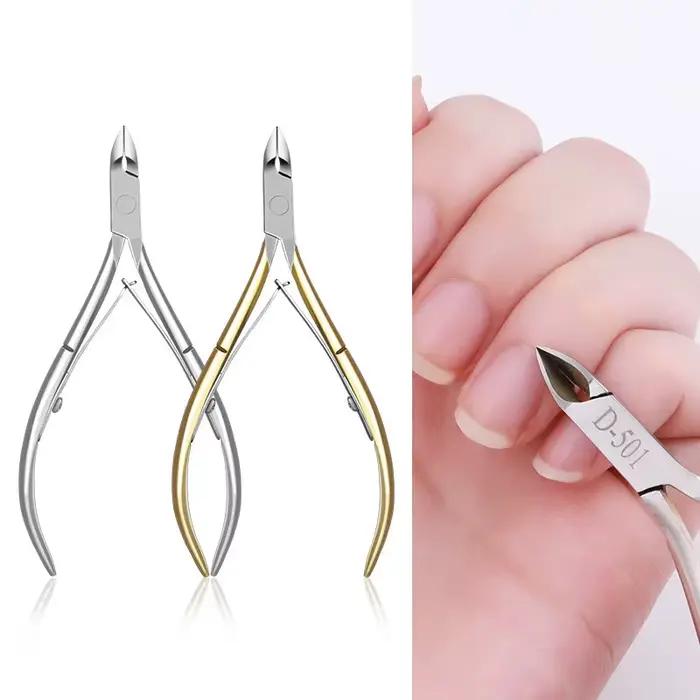 Coupe-cuticules professionnel, ciseaux de manucure, poussoir de pédicure, dissolvant de peau morte,