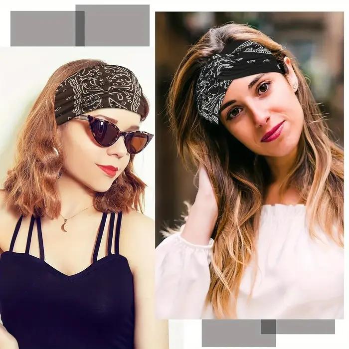 Nouveau Bandeau de Yoga pour Femme, Bandeau Croisé Imprimé Style Européen et Américain, Accessoire d