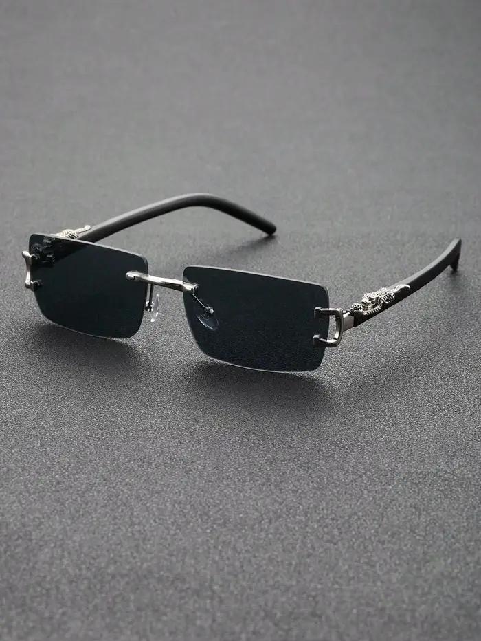 Lunettes de soleil unisexes classiques à monture carrée, en métal, à la mode, pour cyclisme en plein