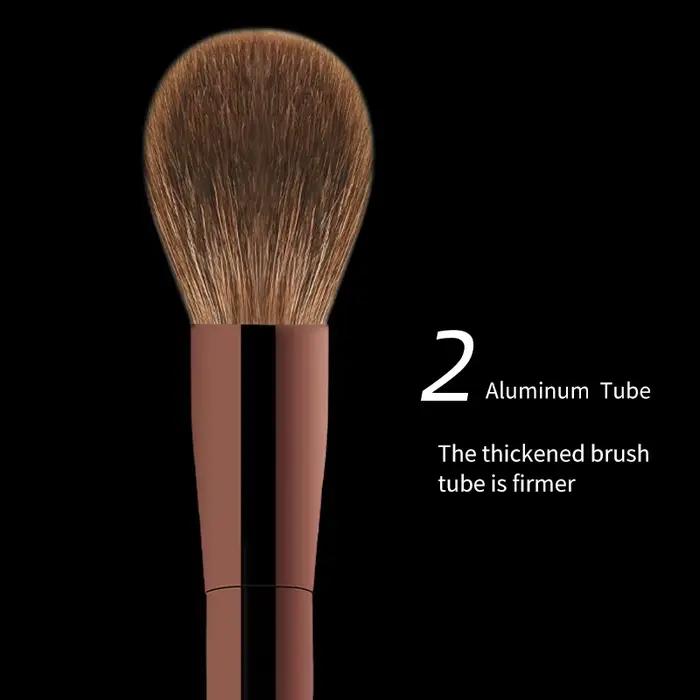 Ensemble de pinceaux de maquillage sablier, Mini brosse Portable 7 pièces, brosse en poils d'animaux