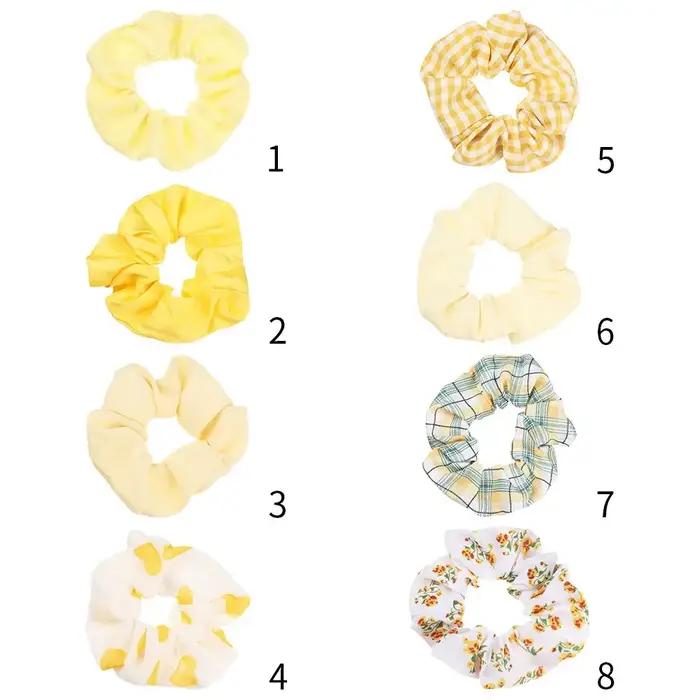 Accessoires capillaires élastiques à motif floral attaches pour cheveux chouchous pour filles motifs floraux pour coiffure enfant fantaisie floral attaches de cheveux pour filles