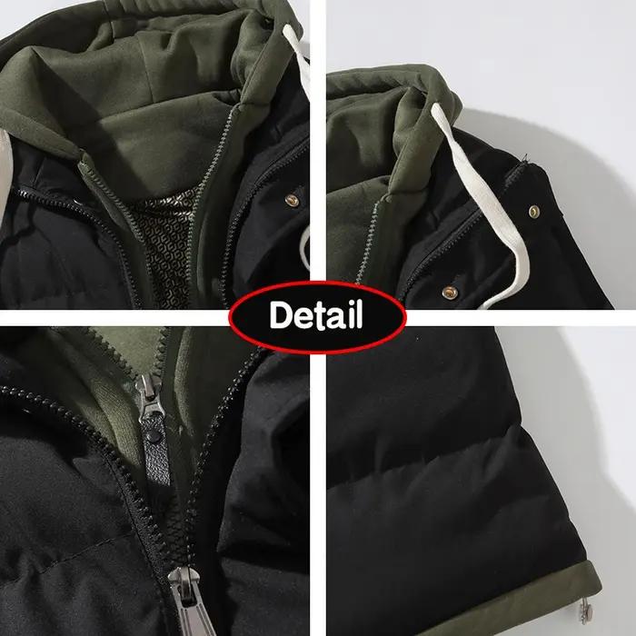 Hots automne hiver hommes en plein air coupe-vent épais chaud gilet hommes à capuche sans manches gi