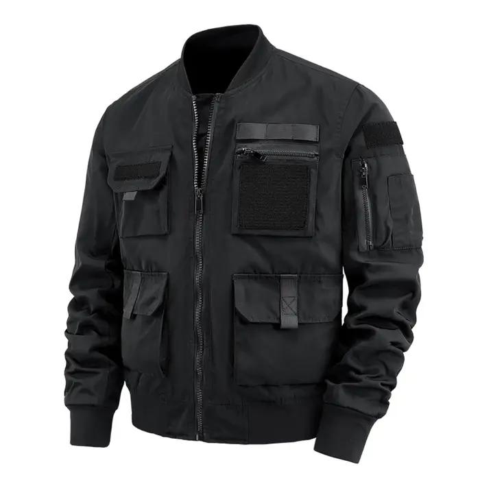 Veste tactique pour hommes, coupe-vent imperméable multi-poches, vêtements d'extérieur de moto pour